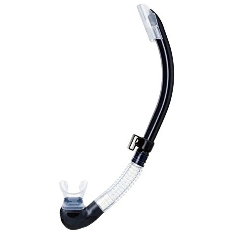 TUSA SEMI DRY SNORKEL scuba dive equipment CLEAR/BLACK SP170 travel vacation