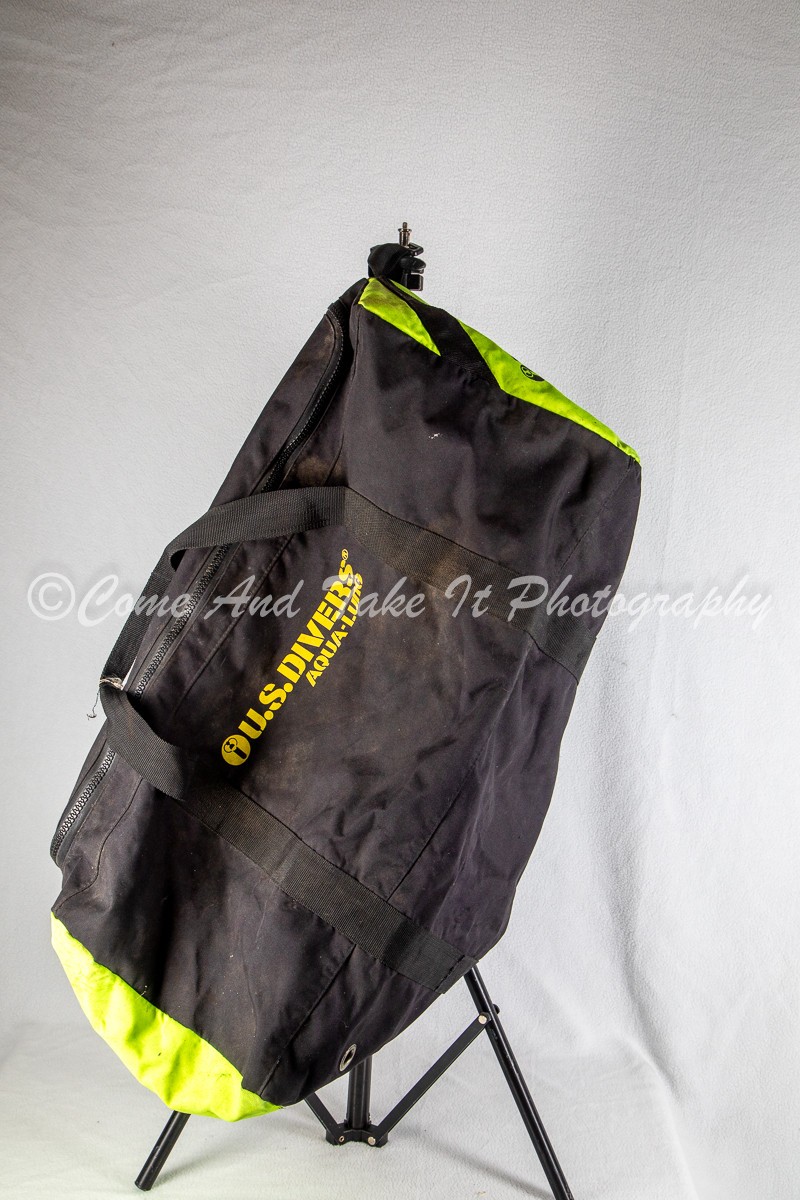 U.S. Divers Aqua-Lung Large Scuba Gear Duffel Bag – Black & Neon yellow