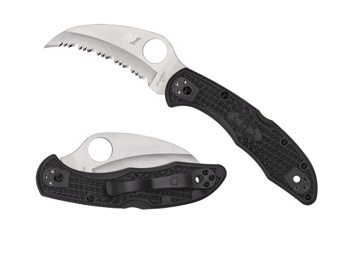 Spyderco TASMAN SALT 2 FRN BLACK SERRATED C106SBK2