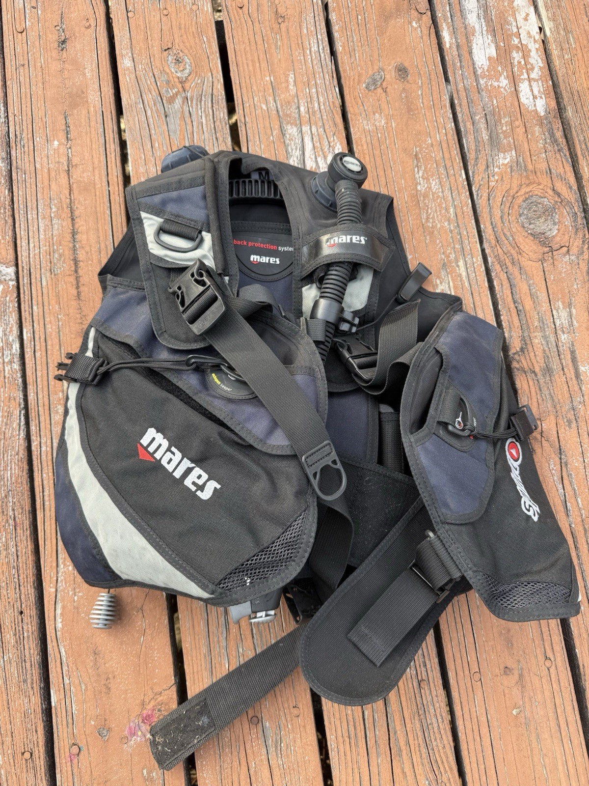 Mares Spirit Wrap around Vest BC power inflator Scuba Diving Size Men’s Medium