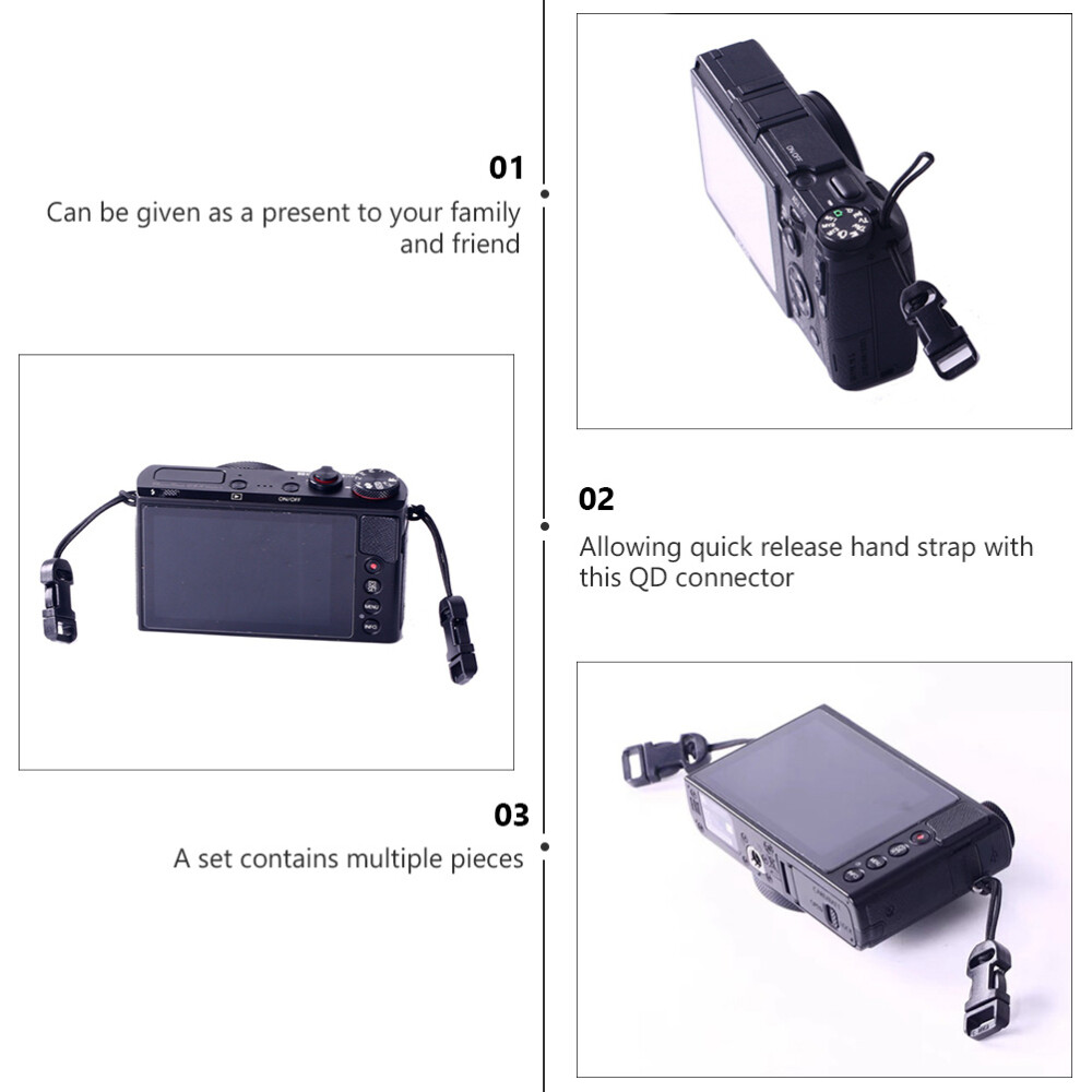 8PCS Quick Release Buckles Clip Adapter Strap Easy Release Camera Buckle Quick