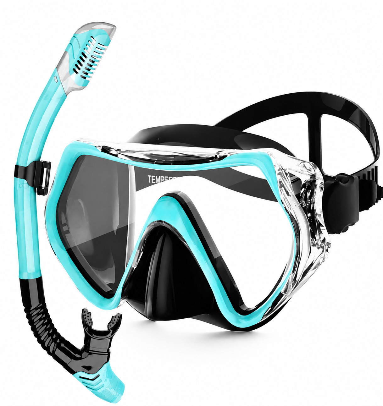 Snorkeling Gear for Adults, Snorkel Mask Adult Snorkel Set, Anti-Fog Scuba Divin
