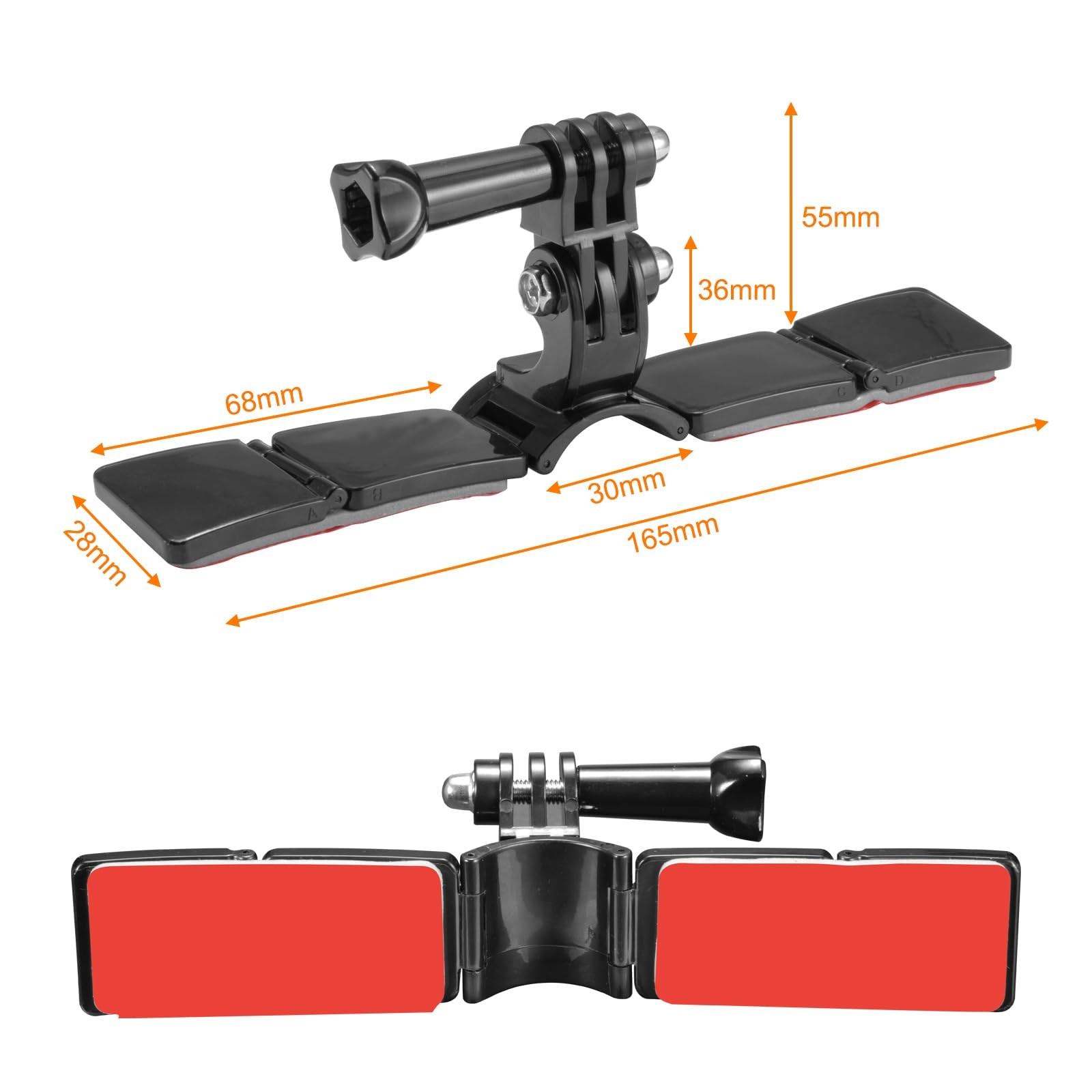 Lupholue Motorcycle Helmet Chin Mount Kits with Adhesive Curved Pads…