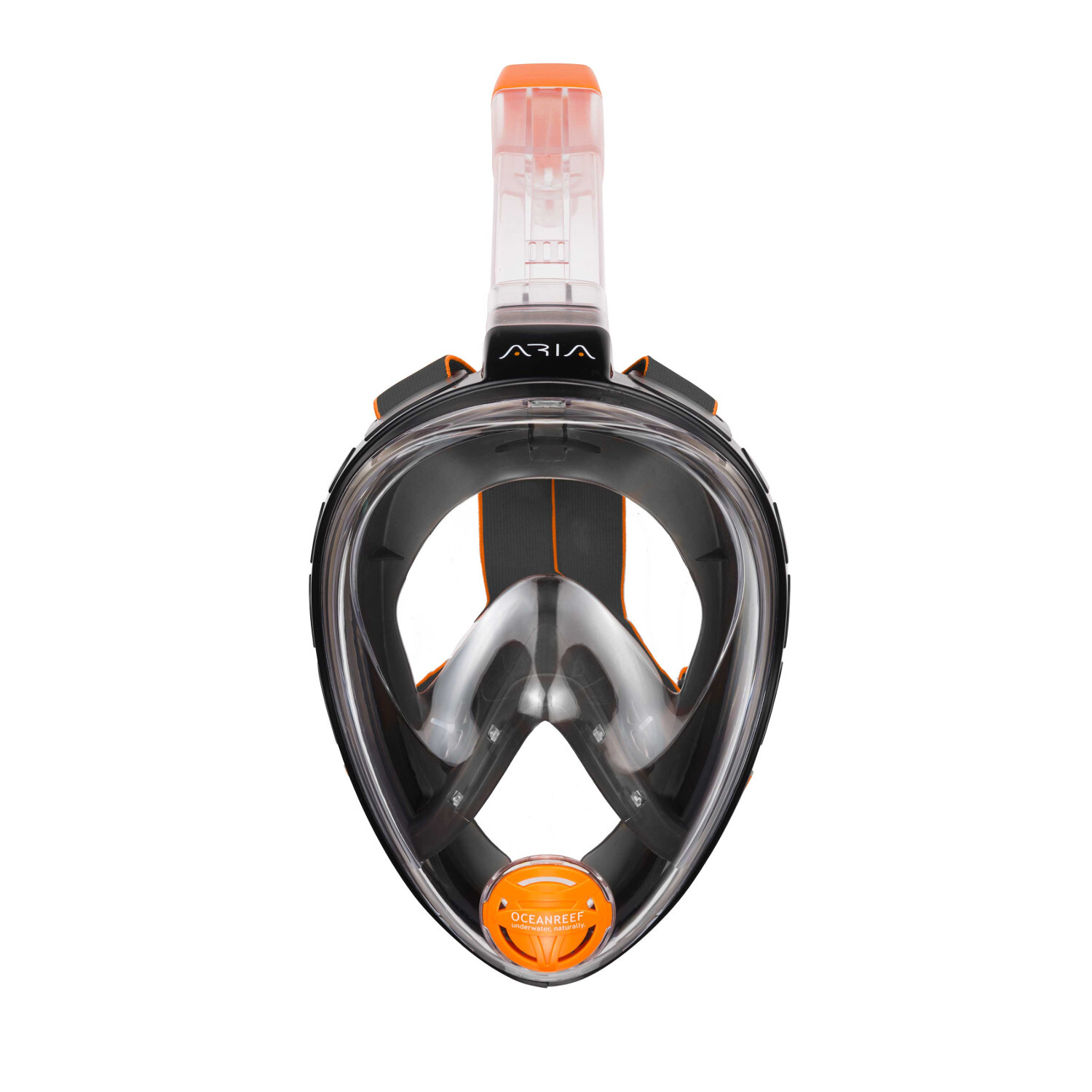 Used Ocean Reef Aria Classic Full Face Snorkel Mask – Black / Clear, Size: Small