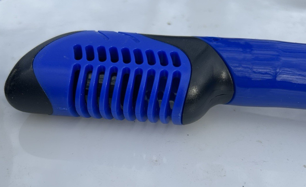 Snorkeling Gear for Kids Adults, 4 in 1 Travel Mask Fins Snorkel Set Blue Size M