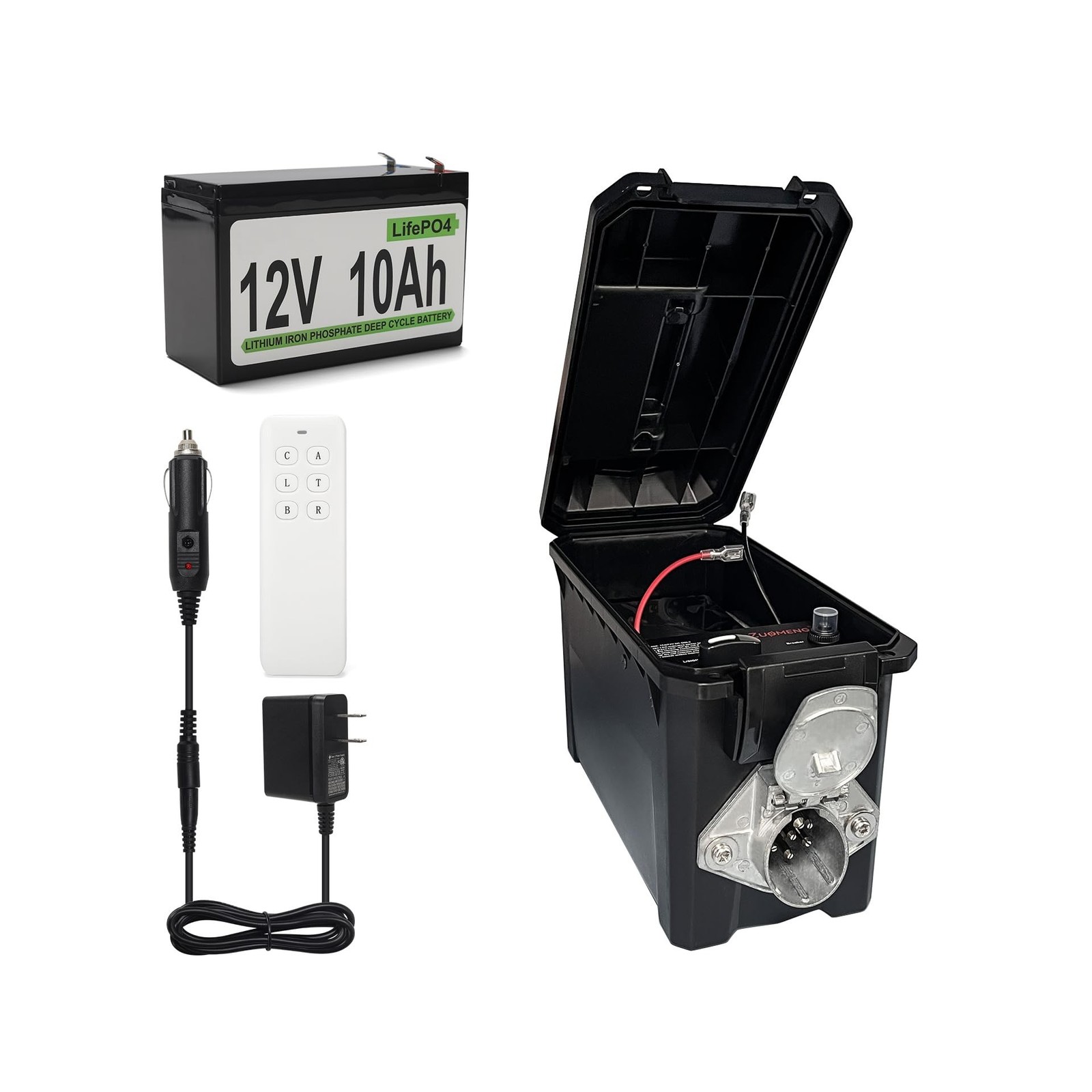 Trailer Light Tester Box with 12V 10Ah Battery and IP68 Waterproof Carrying C…