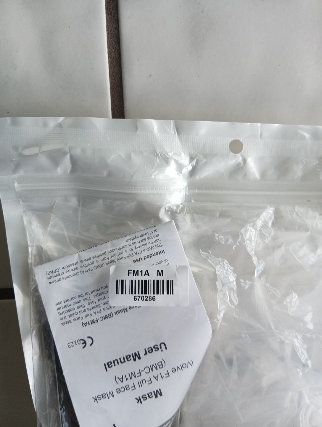 FM1A NEW IN PACKAGE BMC-FM1A Full Face Mask (M) Respiratory Mask Headgear