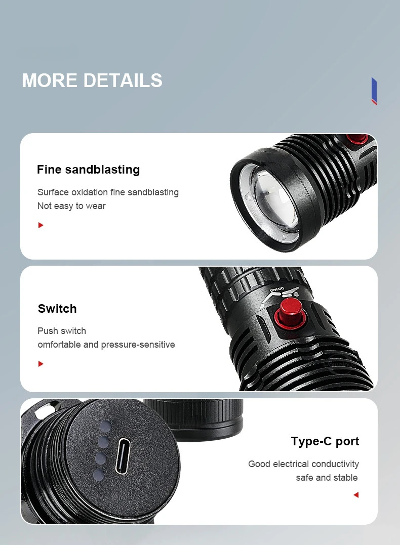 9900000LM Professional Diving Flashlight USB Torch IPX8 Diving LampDiving Torch